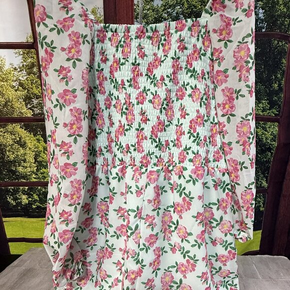 NWT BTWEEN Girl's Mint/Pink floral bodysuit - Size 12 - Picture 4 of 9